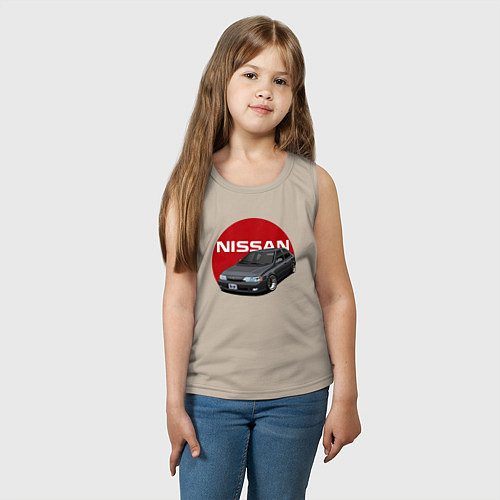 Детская майка Nissan B-14 / Миндальный – фото 3