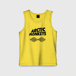 Майка детская хлопок Arctic Monkeys, цвет: желтый