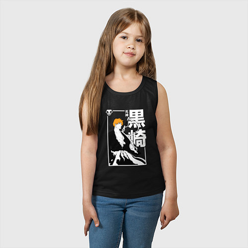 Детская майка Тысячилетняя война - Ичиго - Блич / Черный – фото 3