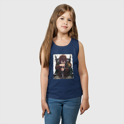 Детская майка Keyaru art / Тёмно-синий – фото 3