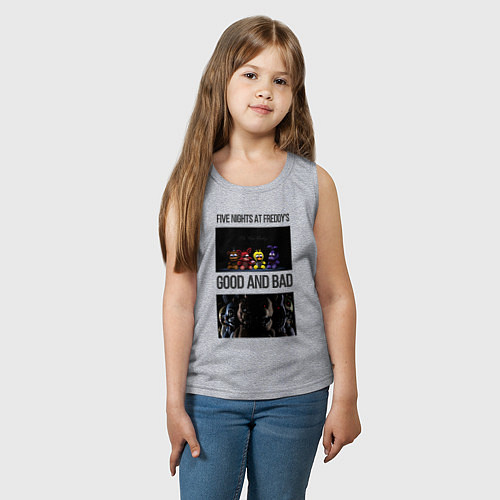 Детская майка Freddy good and bad / Меланж – фото 3