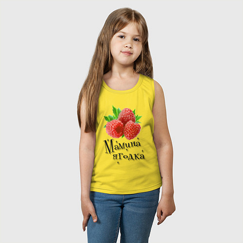 Детская майка Мамина ягодка / Желтый – фото 3