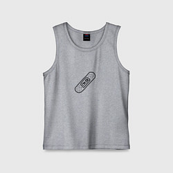 Майка детская хлопок Пластырь Im ok, цвет: меланж