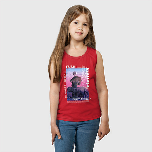 Детская майка Фуши бессмернтый / Красный – фото 3