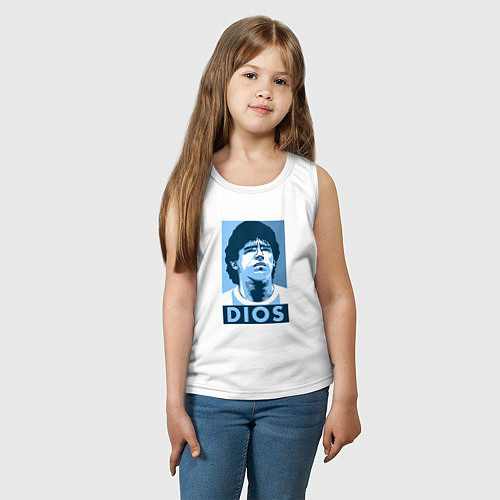 Детская майка Dios Maradona / Белый – фото 3