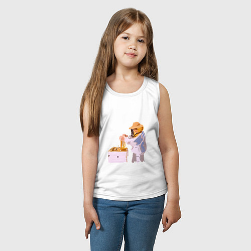 Детская майка Пчеловод и его пасека / Белый – фото 3