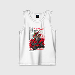 Майка детская хлопок MBF-P02 Gundam astray red frame poster, цвет: белый