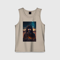 Майка детская хлопок Пусстынный странник, цвет: миндальный