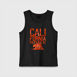 Майка детская хлопок Republic California, цвет: черный