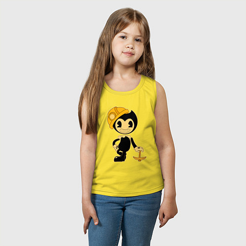 Детская майка Bendy-копатель / Желтый – фото 3