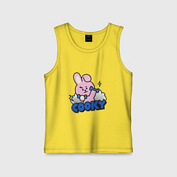 Майка детская хлопок Cooky BT21 Jungkook, цвет: желтый