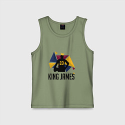 Майка детская хлопок King James 23, цвет: авокадо