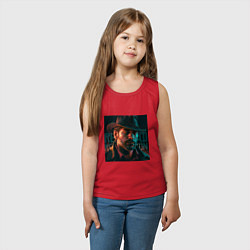 Майка детская хлопок Red Dead redemption, dark Arthur, цвет: красный — фото 2