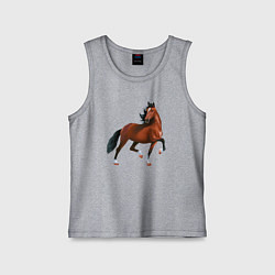 Майка детская хлопок Хакнэ, цвет: меланж