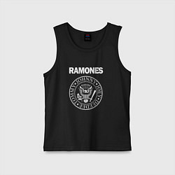 Майка детская хлопок Ramones Blitzkrieg Bop, цвет: черный
