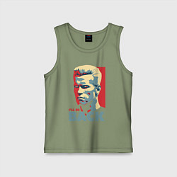 Майка детская хлопок Терминатор арт, цвет: авокадо