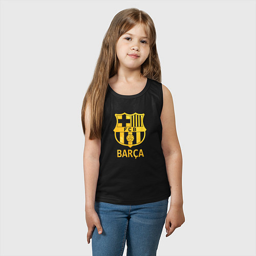 Детская майка Барселона золотой / Черный – фото 3