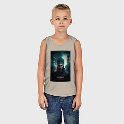 Майка детская хлопок Грозный персонаж города, цвет: миндальный — фото 2