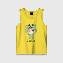 Детская майка Оленька - Майнкрафт