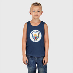 Майка детская хлопок Manchester City FC, цвет: тёмно-синий — фото 2
