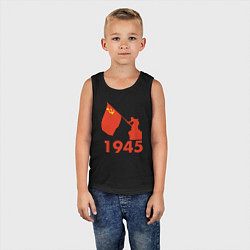 Майка детская хлопок 1945, цвет: черный — фото 2