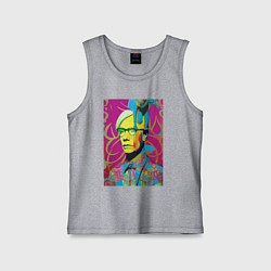 Майка детская хлопок Andy Warhol - pop art, цвет: меланж