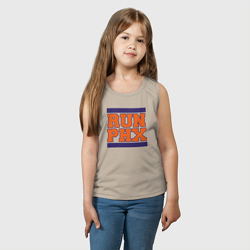 Детская майка Run Phoenix Suns / Миндальный – фото 3