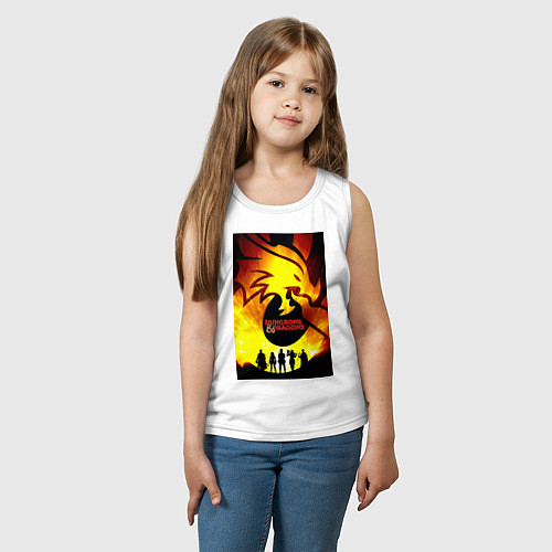 Детская майка Подземелья и драконы / Белый – фото 3