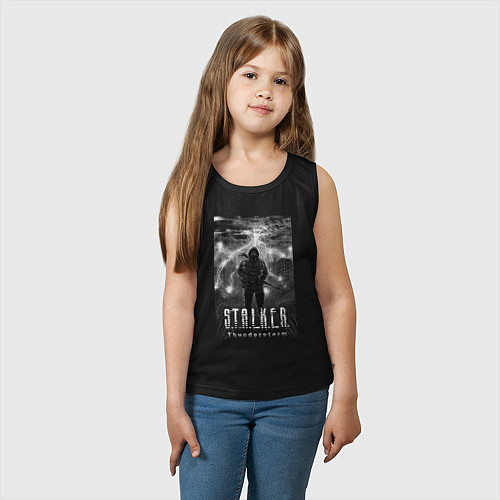 Детская майка Stalker thunderstorm / Черный – фото 3