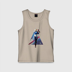 Майка детская хлопок Street Fighter 6 Cammy, цвет: миндальный