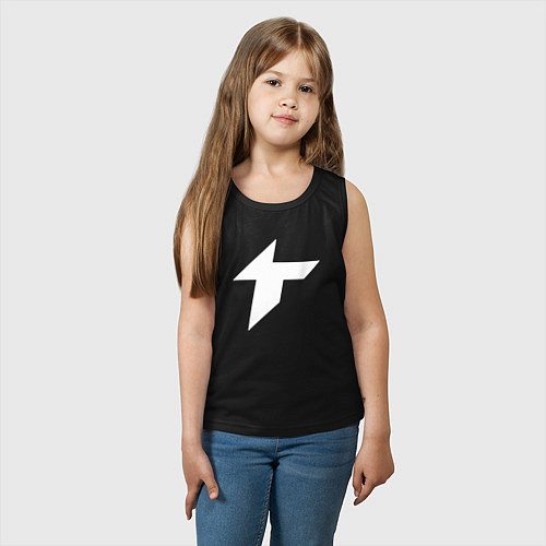 Детская майка Thunder awaken logo / Черный – фото 3