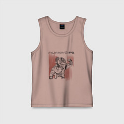 Майка детская хлопок Always P1 black, цвет: пыльно-розовый