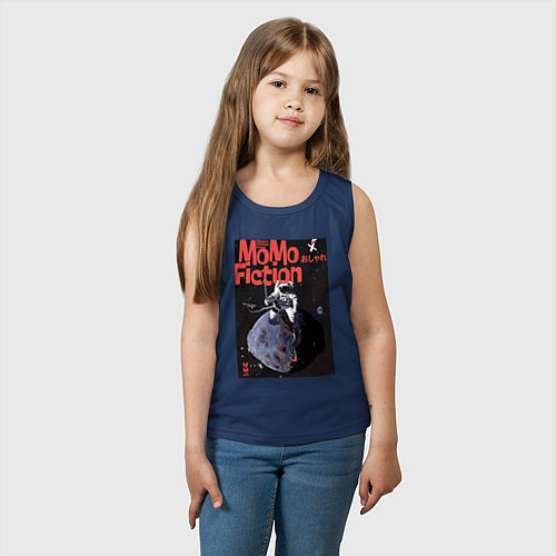 Детская майка MoMo - Защита от астероидов / Тёмно-синий – фото 3