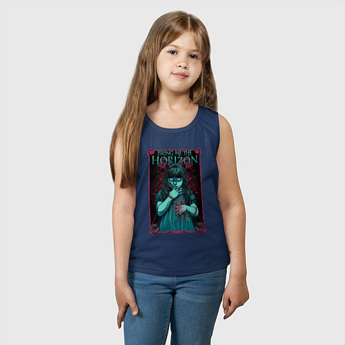 Детская майка Принеси мне горизонт / Тёмно-синий – фото 3