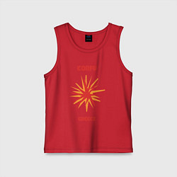 Майка детская хлопок Корфу - Греция, цвет: красный