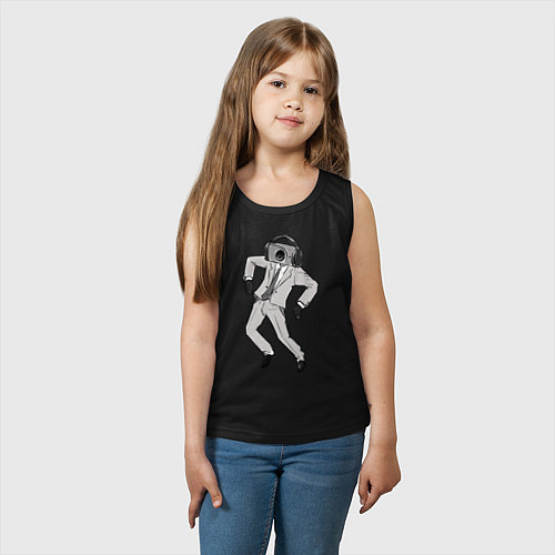 Детская майка Camera man / Черный – фото 3