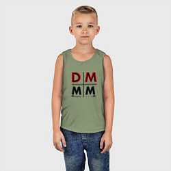 Майка детская хлопок Depeche Mode - Memento Mori Logo DM, цвет: авокадо — фото 2
