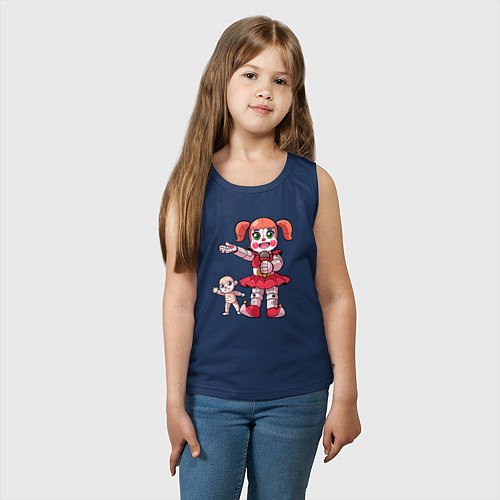 Детская майка Цирковая Малышка / Тёмно-синий – фото 3