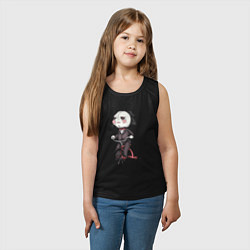 Майка детская хлопок Saw bike, цвет: черный — фото 2