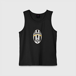 Майка детская хлопок Juventus sport fc, цвет: черный