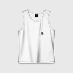 Майка детская хлопок Знак из Elden Ring - мини, цвет: белый