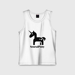 Майка детская хлопок Neural Pony, цвет: белый