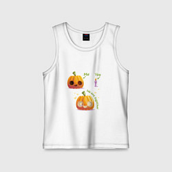 Детская майка Тыква и свечка