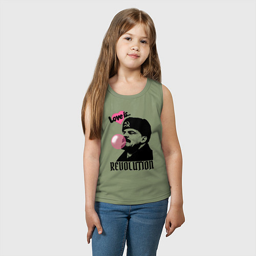 Детская майка Ленин любовь и революция / Авокадо – фото 3