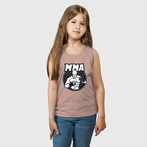 Детская майка Warrior MMA / Пыльно-розовый – фото 3