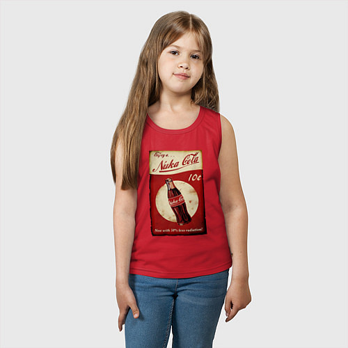 Детская майка Nuka cola price / Красный – фото 3