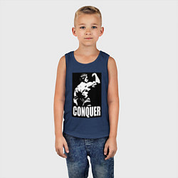 Майка детская хлопок Арнольд - конкурируй, цвет: тёмно-синий — фото 2