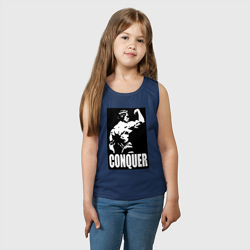 Детская майка Арнольд - конкурируй / Тёмно-синий – фото 3