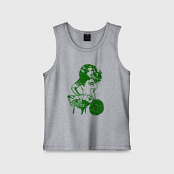 Майка детская хлопок Go Celtics, цвет: меланж