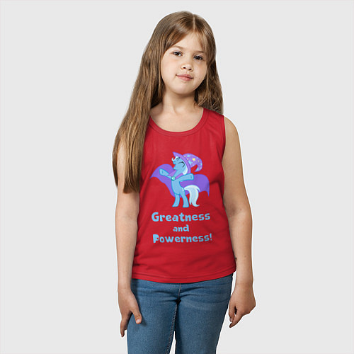 Детская майка Величие и могущество Трикси / Красный – фото 3